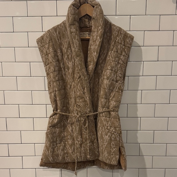 We The Free Jackets & Blazers - We The Free Tan Quilted Women's Vest